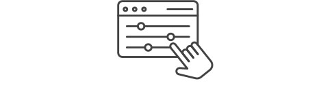 Hand + control panel-interface