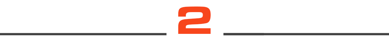 number 2 with gray rule
